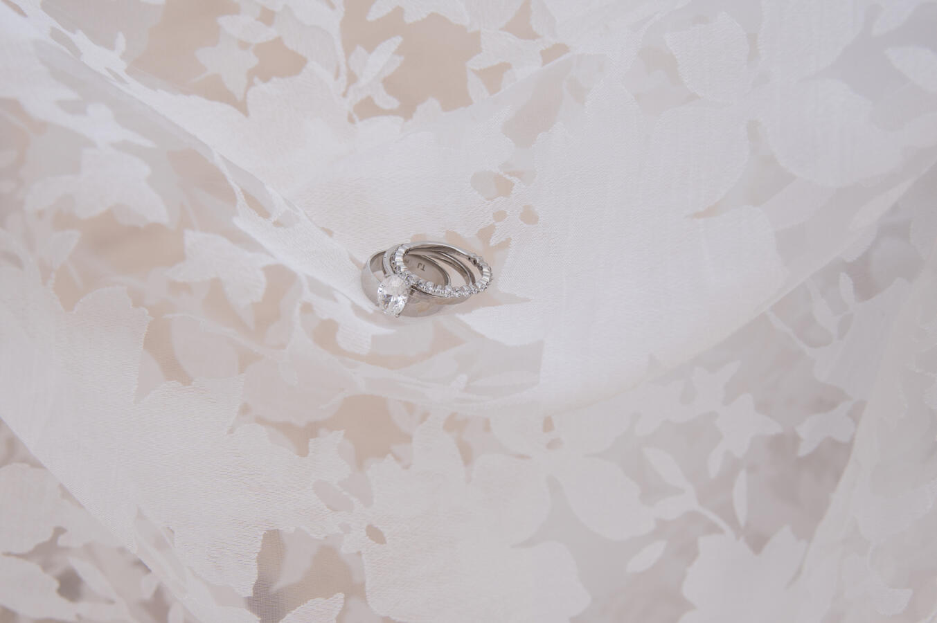 Our Rings On Her Dress